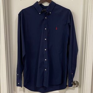 Polo by Ralph Lauren Classic Fit Performance Shirt in Dark Blue